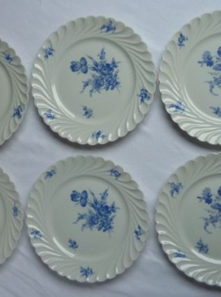 Set 6 assiettes à dessert porcelaine Haviland Limoges