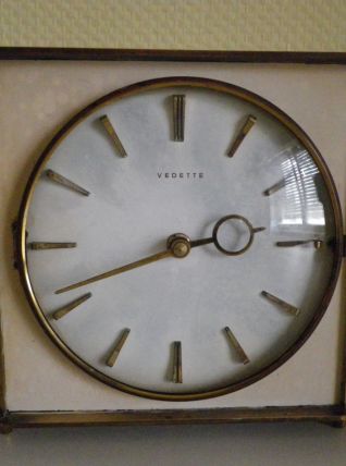 Horloge Mécanisme Vedette en laiton Année 1965