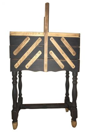 Travailleuse vintage bois