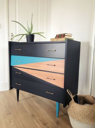 commode 4 tiroirs années 60 - revalorisée 