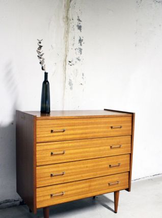 Commode scandinave vintage pieds compas 60's