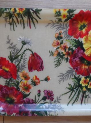 Superbe plateau en fibre de verre années 50