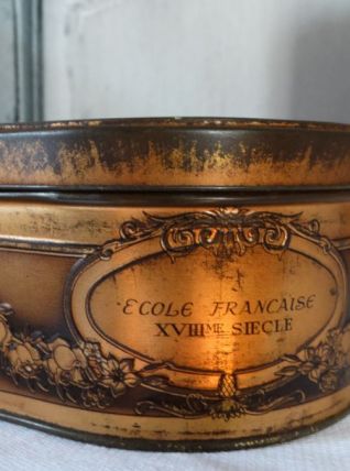 Boite vintage collection inscription école Française 