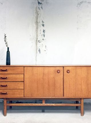 Enfilade vintage scandinave en teck années 60 2 mètre