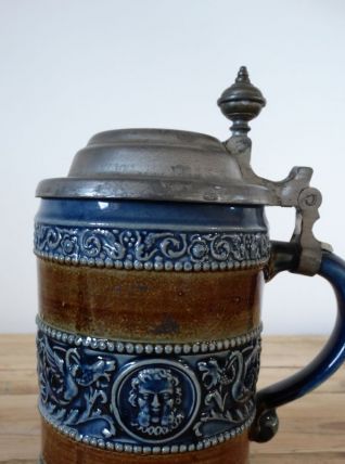 Chope céramique ancienne Manufacture Marzi &amp; Remy 