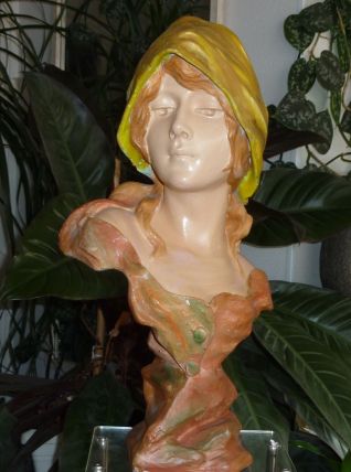 Sculpture plâtre années 1900 signé MORIN