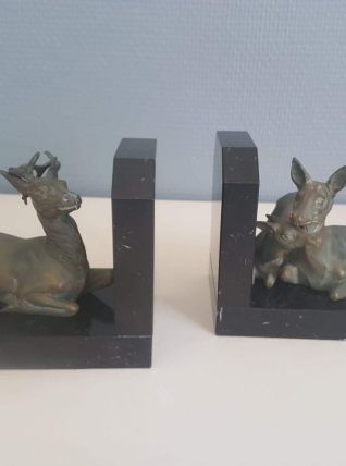 paire de serre livres art déco