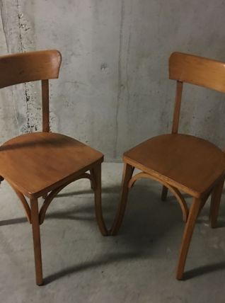 Paire de chaises bistrot Luterma années 60