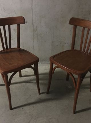 Paire de chaises bistrot Luterma années 50