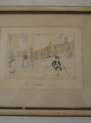 ancien cadre le Vestibule 1910