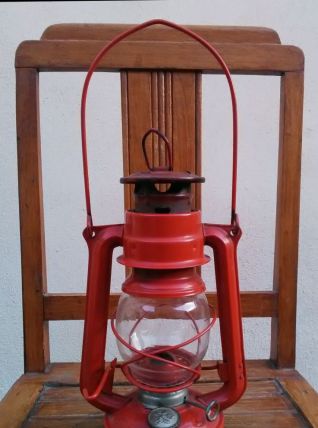 Jolie lampe tempête orange - MEVA