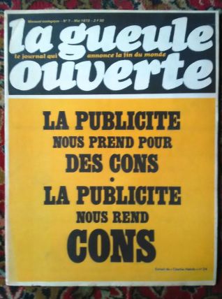 Lot  "La gueule ouverte" - Journal satirique Années 70
