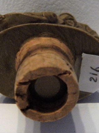 Bouchon bouteille résine vintage couple pêcheurs