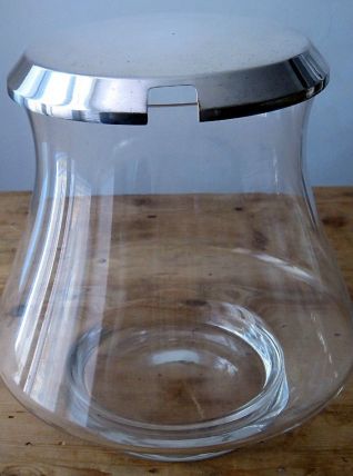 Bocal à punch en verre fin avec louche