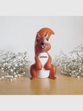 Tirelire publicitaire écureuil 