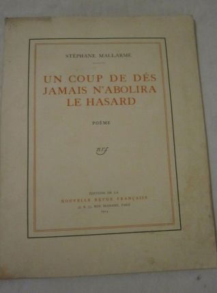 ancien livre un coup de dés jamais n abolira le hasard 1914.