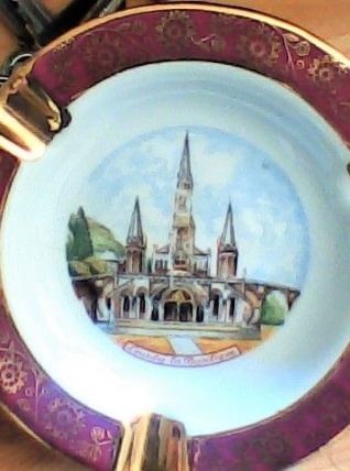 cendrier-vide poche porcelaine d'art de limoges