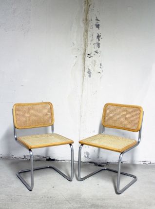 Paire de Chaises Cesca B32 de Marcel Breuer