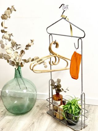 Ancien vestiaire de piscine métal bracelet jaune