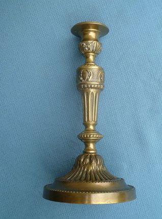 bougeoir  ancien   en laiton , vintage