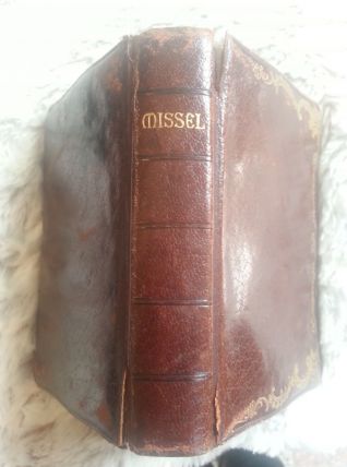  Missel du  Sacré Coeur vintage couverture cuir broché