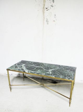 Table en marbre vert des Alpes 1970's