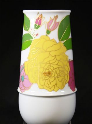 Vase floral conique porcelaine rosenthal 