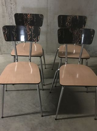 Chaises en formica années 60