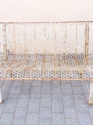 BANC EN METAL VINTAGE 40/50