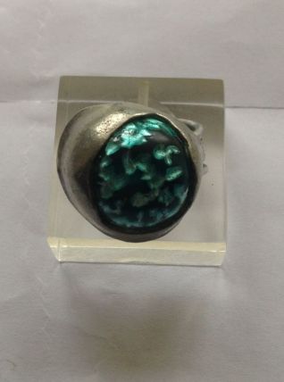 GROS CABOCHON TURQUOISE VINTAGE 90S
