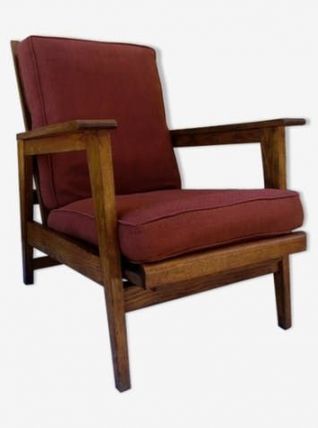 Fauteuil années 50 style scandinave 3 positions