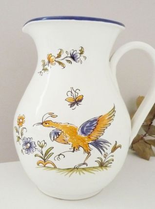 Pichet, carafe, cruche en céramique Décors Moustiers XVIIIe 