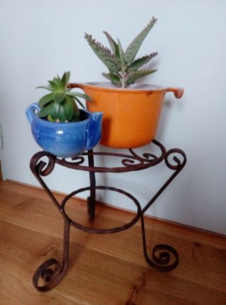 Porte-plante en fer forgé
