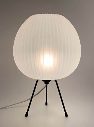  LAMPE TRIPODE MÉTAL PLASTIQUE VINTAGE DESIGN ANNÉES 50 60