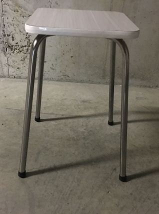 Tabouret en formica années 70
