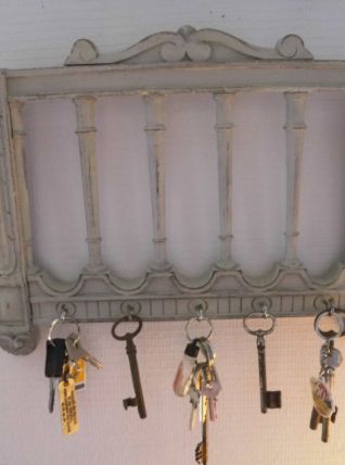 support mural à clés SHABBY CHIC