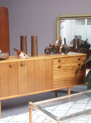 Enfildade vintage scandinave 1960's bois zebrano