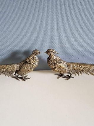 faisans en laiton Diniz et Abreu fait à Lisbonne