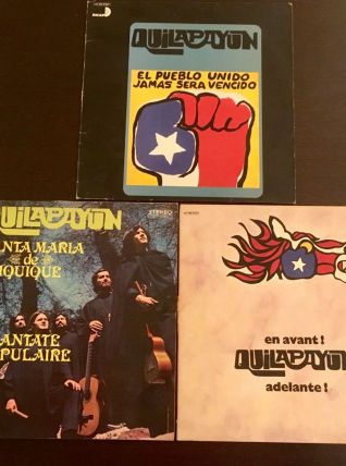 Quilapayun lot de 3 vinyles 33 t 