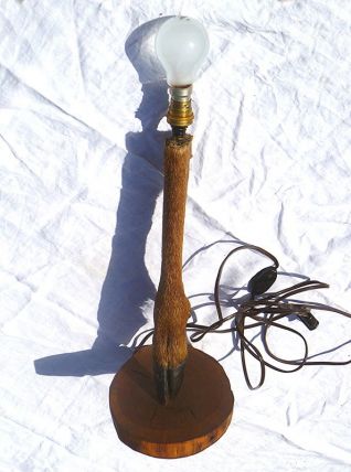 lampe a  poser, patte  de  chevreuil , vintage