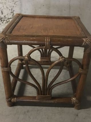 Chevet en rotin « peacock » années 60