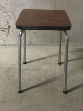 Tabouret en formica années 70