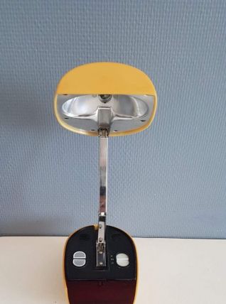 lampe réveil vintage style space age  avec bras articulé