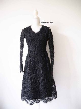 Robe chic de soirée en résille et tulle vintage 50's 60's