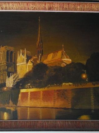 Notre-Dame de Paris de nuit signé RONDA
