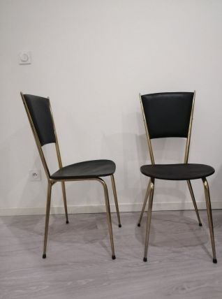 Lot de 7 chaises années 50/60