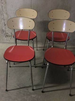 Chaises en formica années 60
