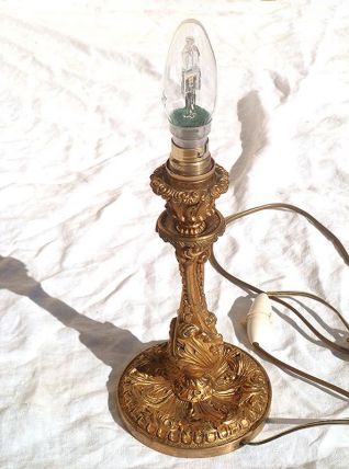 lampe  a  poser  en  laiton , vintage