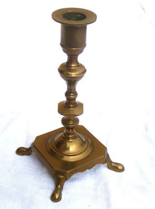 bougeoir  en  laiton , vintage