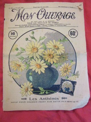 revue Mon Ouvrage déco dentelle broderie 1929
